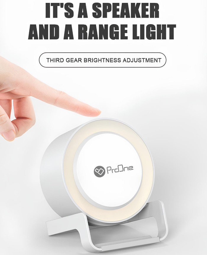 شارژر وایرلس چراغ رومیزی اسپیکردار