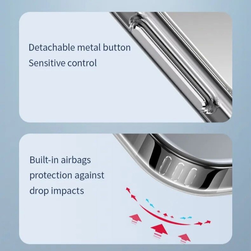 پوشش فلزی دکمه ها قاب آیفون