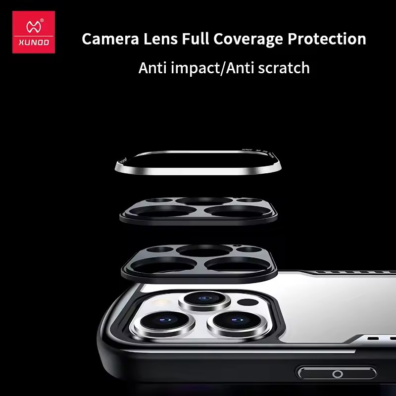 طراحی دقیق و محافظ لنز آیفون 15پرومکس یاندو