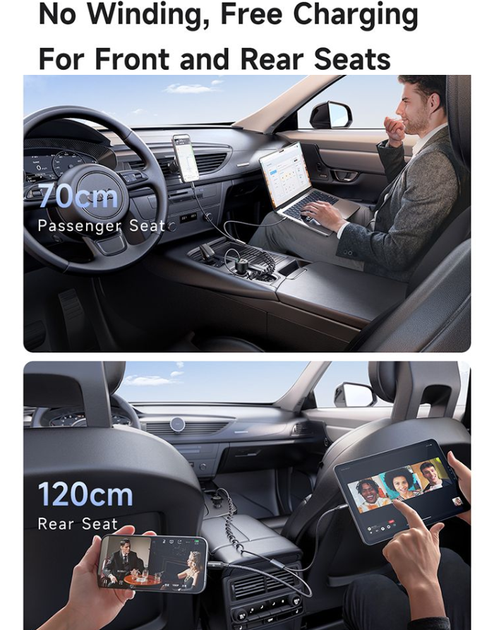 کابل سیم تلفنی جمعشونده شارژر