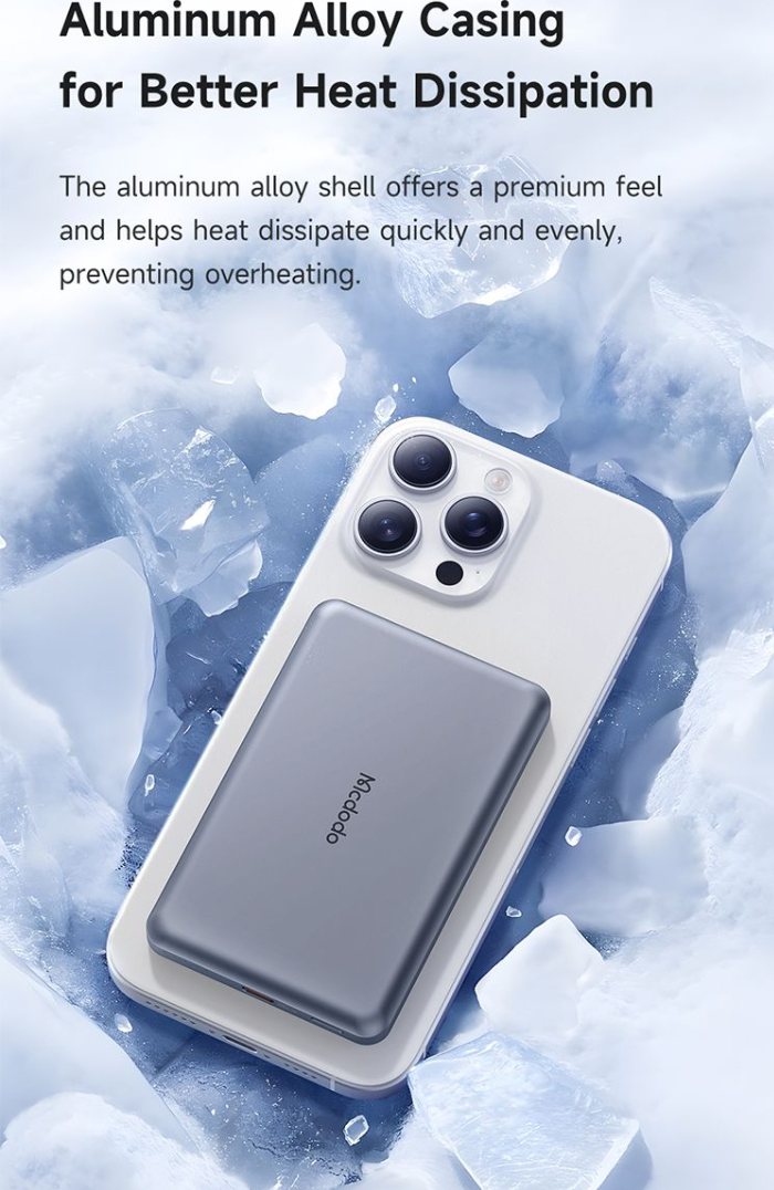 بدنه آلومینیومی دفع حرارت پاوربانک