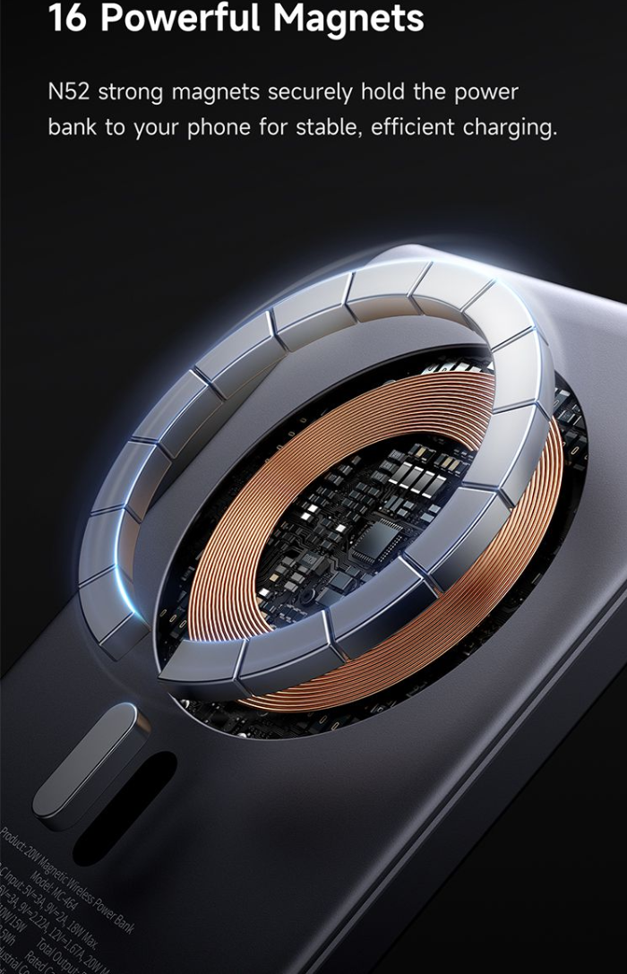 جذب قوی پاوربانک مغناطیسی مکدودو