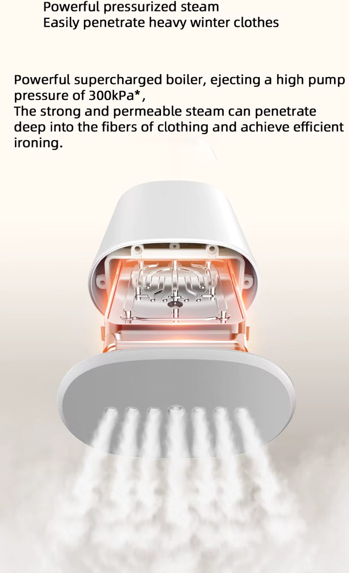 فشار بخار قدرتمند اتو ایستاده