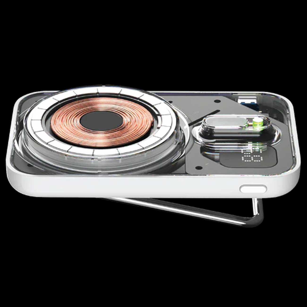 شارژر همراه مگنتی شفاف