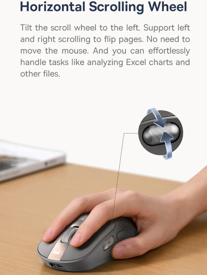 چرخ اسکرول افقی عمودی موس