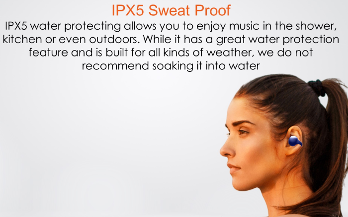 هندزفری ورزشی ضدآب تعریق ریورسانگ