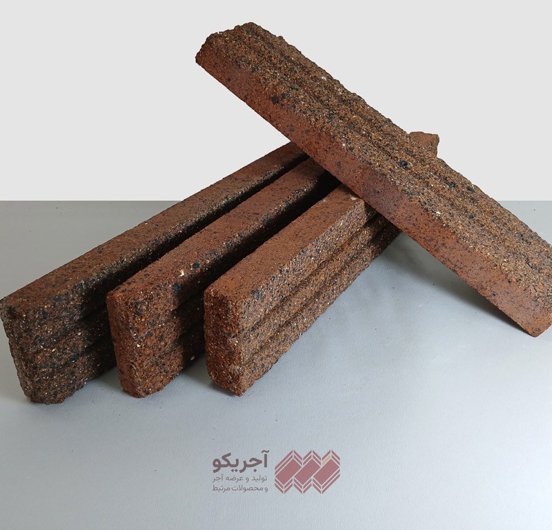 آجر انگلیسی رستیک شیاردار