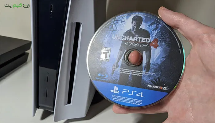 نصب بازی PS4 از طریق دیسک فیزیکی روی PS5