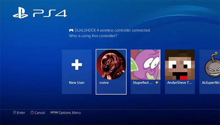حذف کردن اکانت و یوزر PS4