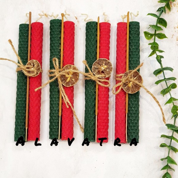 شمع های طبیعی موم عسلی