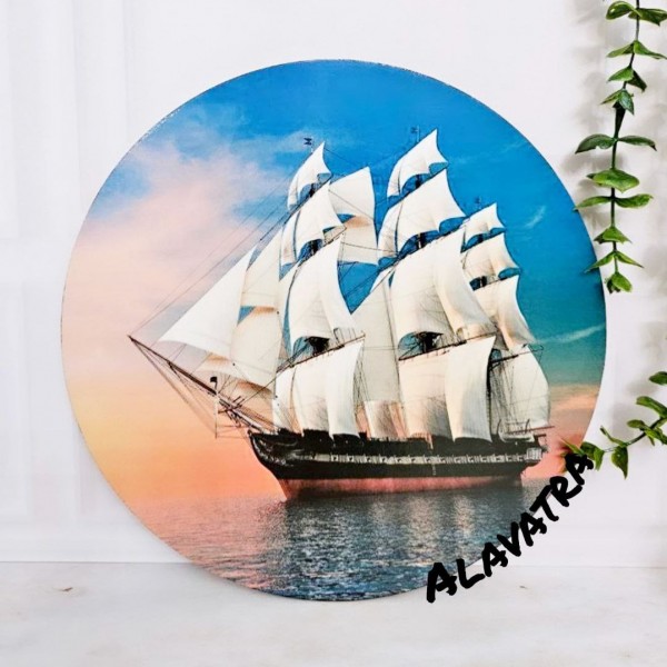 دیوارکوب کشتی بادبانی