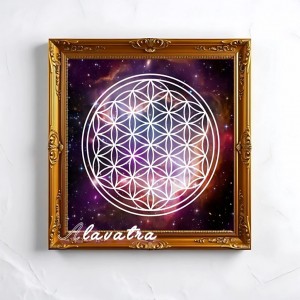 دیوارکوب مخملی گل زندگی