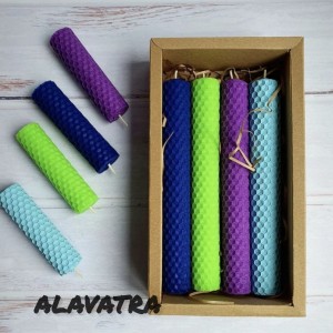 شمع موم عسلی