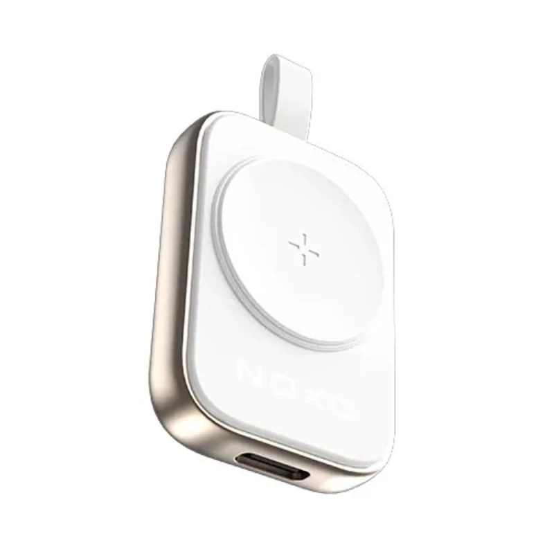 شارژر وایرلس مغناطیسی ساعت هوشمند WCHN-1 F نوکسو | شارژ بی‌سیم اپل واچ با طراحی فلزی، سازگار با تمام شارژرهای Type-C