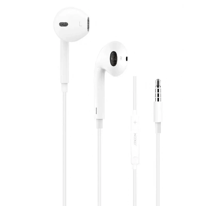 هندزفری سیمی نوکسو مدل HFN-1 | صدای استریو با جک 3.5 میلی‌متری و میکروفون داخلی