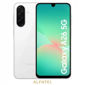 گوشی موبایل سامسونگ مدل  Galaxy A26 با حافظه 128 گیگابایت و رم 6 گیگ رنگ سفید