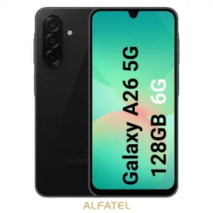 گوشی موبایل سامسونگ مدل  Galaxy A26 با حافظه 128 گیگابایت و رم 6 گیگ رنگ مشکی