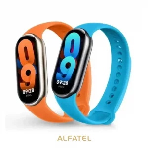 قیمت و خرید مچ بند هوشمند شیائومی مدل Mi Band 8 در رنگ آبی و نارنجی
