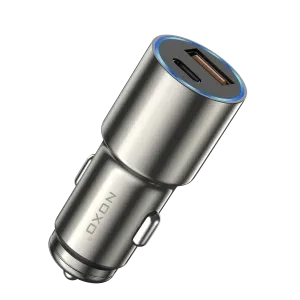 شارژر فندکی ماشین نوکسو CCN-3 | سوپر فست شارژ 48W با PD 30W + QC3.0 | بدنه فلزی