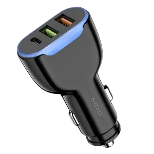 شارژر فندکی نوکسو  CCN-2 | شارژر خودرو 30 وات با QC3.0 و 2 پورت USB هوشمند