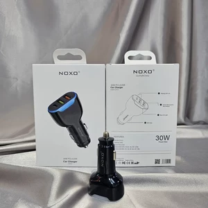 شارژر فندکی نوکسو  CCN-2 | شارژر خودرو 30 وات با QC3.0 و 2 پورت USB هوشمند
