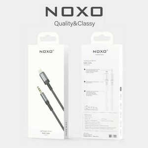 کابل AUX نوکسو لایتنینگ به جک 3.5 میلی متری مدل AUX-N-2 | طول 1.5 متر