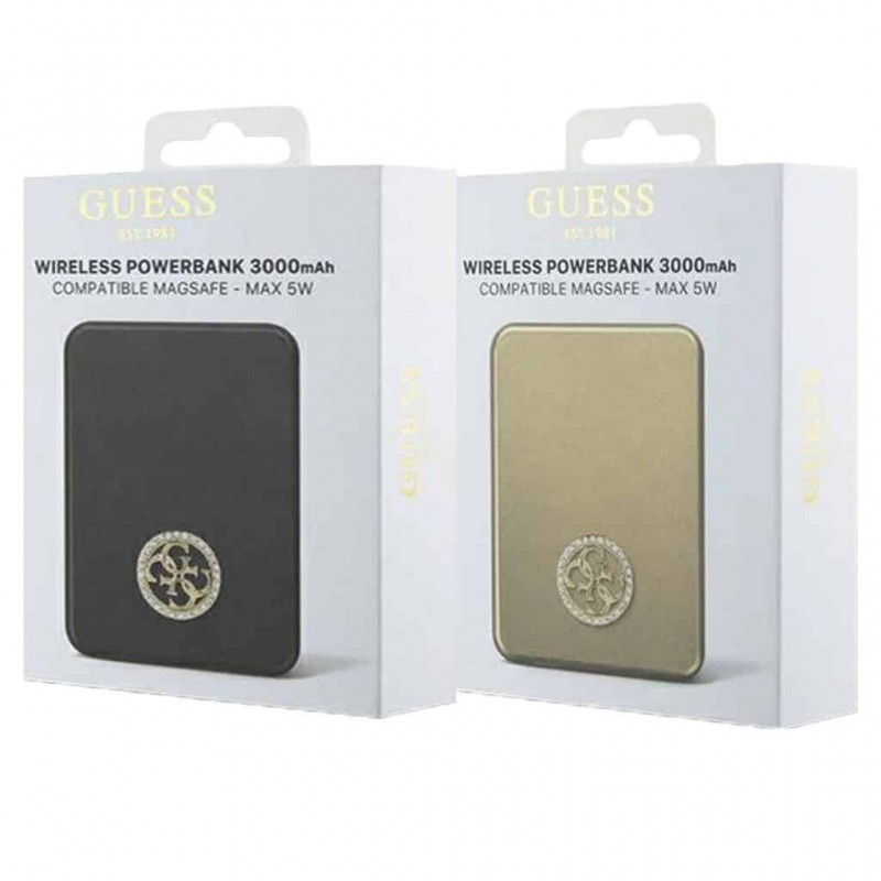 پاور بانک اورجینال  GUESS سی جی موبایل  دارای مگ سیف 3000 CG MOBILE GUESS power bank 5W 3000mAh MagSafe