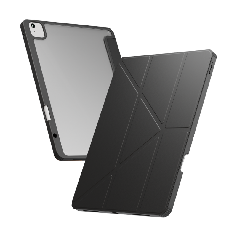 قاب آیپد پرو 11 اینچ (2022,2021,2020)برند لِوِلو مدل کانور پشت شفاف Levelo Conver Clear Back Hybrid Case for iPad Pro 11 inch 4/3/2/ Generation (2022,2021,2020)