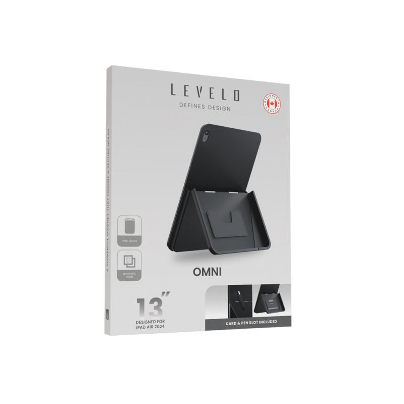 قاب کاور  آیپد پرو 13 اینچ 2024  مغناطیسی برند لِوِلو مدل اومنی Levelo omni Case for iPad Pro 13 2024