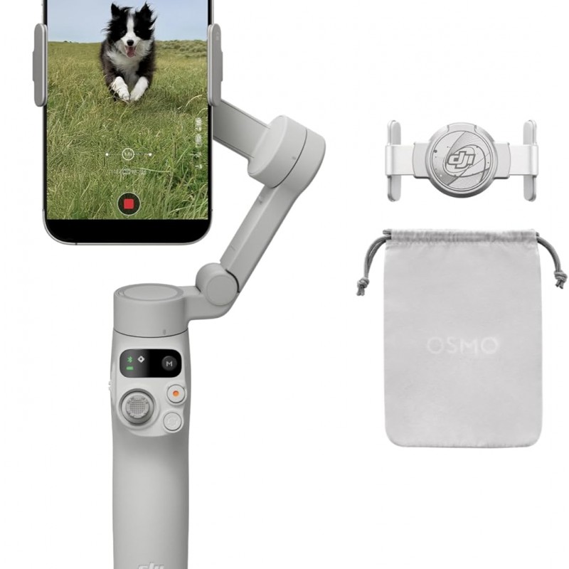 پایه نگهدارنده لرزشگیر یا گیمبال گوشی موبایل دی جی آی  مدل  Gimbal Stabilizer DJI OSMO MOBILE 7