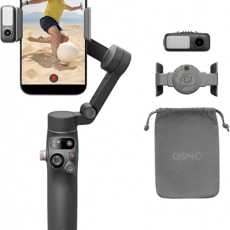 پایه نگهدارنده لرزشگیر یا گیمبال گوشی موبایل دی جی آی  مدل  Gimbal Stabilizer DJI OSMO MOBILE 7P