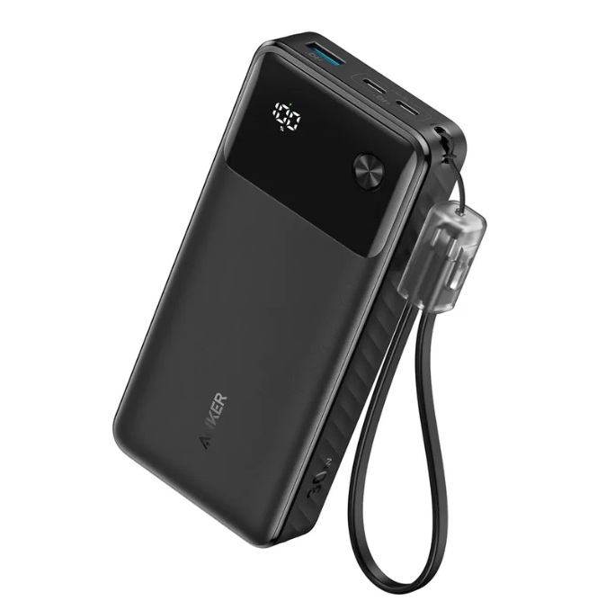 پاوربانک انکر مدل Anker Ultra Fast-Charging A1384  ظرفیت 20000 میلی آمپر ساعت با خروجی 30 واتی به همراه کابل USB-C