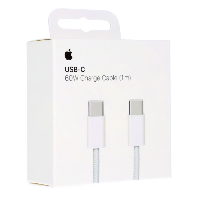 کابل USB-C کنفی اورجینال اپلA2795  یک متری (60W)Apple USB-C Charge Cable MQKJ3ZM/A