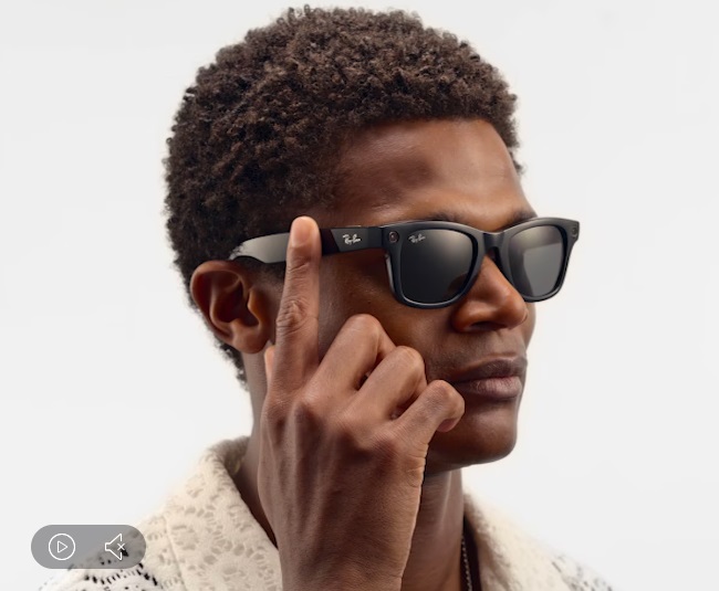 عینک هوشمند ری بن متا مدل وایفارر رنگ مشکی براق با عدسی سبز RAY-BAN META WAYFARER RW4008 سایز 53mm