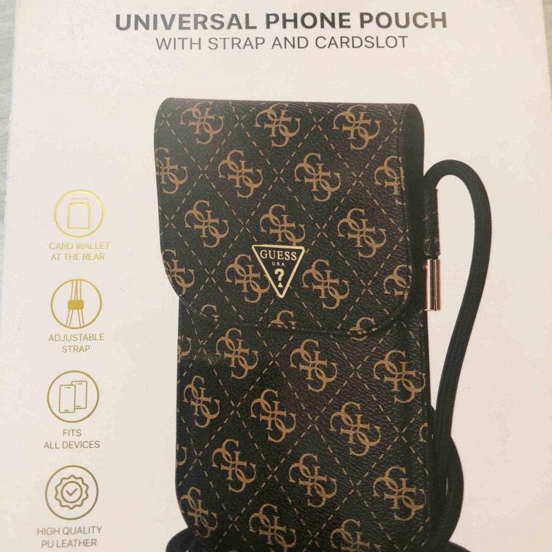 کیف موبایل اورجینال برند گس Guess به همراه بند و جاکارتی