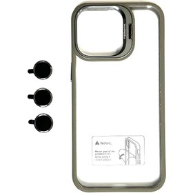 قاب هولدر دار به همراه محافظ لنز  مناسب برای گوشی موبایل اپل IPHONE 15 PRO MAX