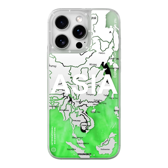 قاب برند YOUNGKIT آکواریومی  مدل ASIA مناسب برای آیفون 16 پرو مکس  IPHONE 16 PRO MAX