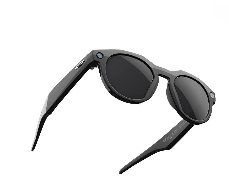 عینک هوشمند اوکلی متا رنگ مشکی با عدسی پریزم مشکی پلاریزه OAKLEY META HSTN 00W8002