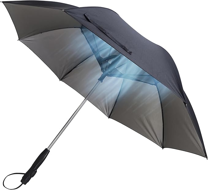 چتر آفتابی و بارنی دارای فن خنک‌کننده و مه مرطوب‌کننده پورودو PORODO Cool Mist Umbrella