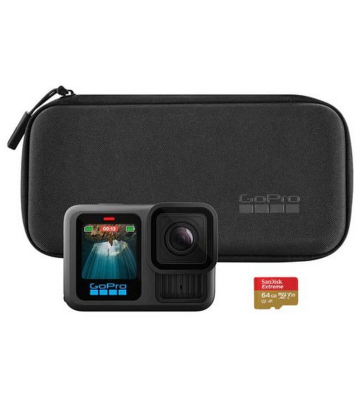 دوربین فیلم برداری ورزشی گوپرو مدل GoPro Hero 13 Black Special Bundle همراه مموری کارت 64 گیگ و کیف