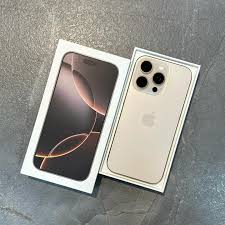 آیفون ۱6 پرومکس 256 گیگابایت رنگ تیتانیوم صحرایی پارت نامبر ZA