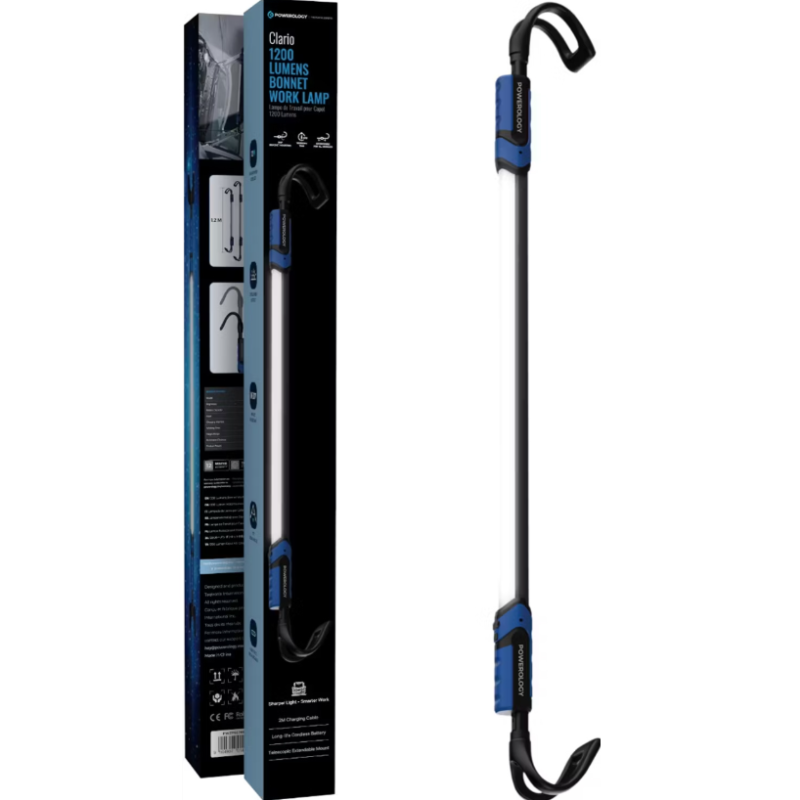 چراغ کار 1200 لومن پاورولوژی مدل Powerology Clario Bonnet PWZF6678BK