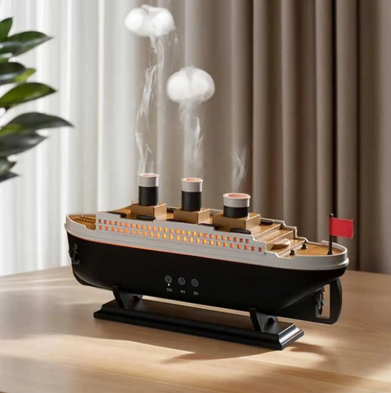 دستگاه بخور سرد آروماتراپی و خوشبوکننده هوای طرح کشتی تایتانیک با ریموت کنترل Jellyfish Aroma Diffuser 299