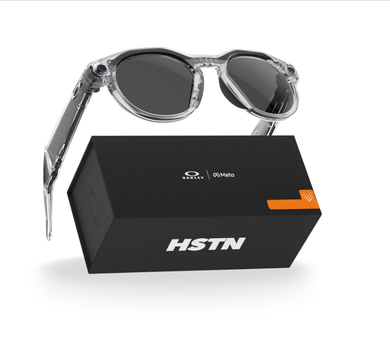 عینک هوشمند اوکلی متا رنگ شفاف با عدسی ترنزیشن انتقالی از شفاف به خاکستری OAKLEY META HSTN 00W8002