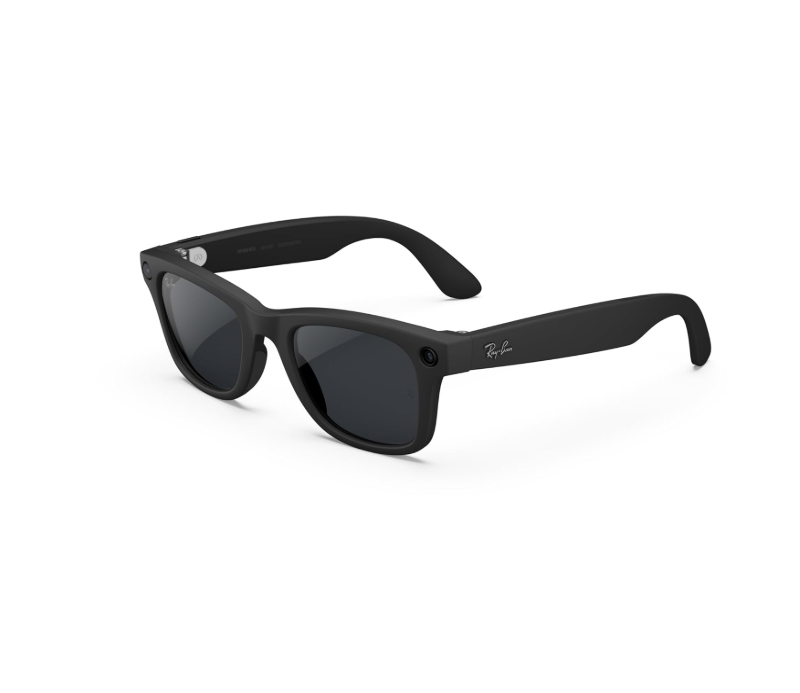 عینک هوشمند ری بن متا  نسل دوم مدل وایفارر رنگ مشکی مات با عدسی ترنزیشن (انتقالی) خاکستری RAY-BAN META (GEN 2) WAYFARER transitions RW4012 سایز 53mm