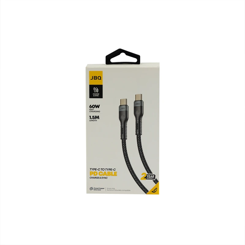 کابل USB-C To USB-C فست ۶۰وات ۱.۵متری برندJBQ مدل CA-720