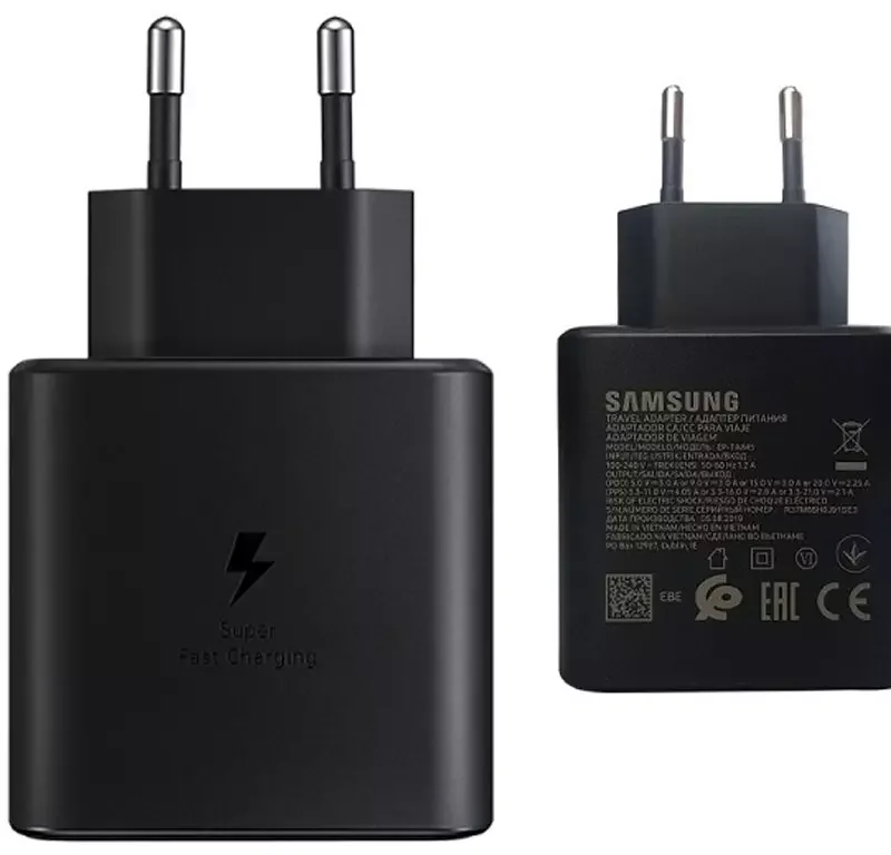 ادابتور USB-C  فست شارژ اورجینال 45W برند Samsung مدل EP-TA