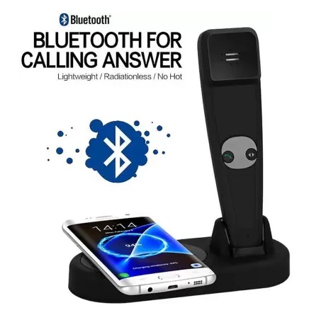 شارژر بی سیم دو کاره هوشمند همراه با تلفن بلوتوثی هوشمند Intelligent 2 in 1 telephone Bluetooth Mobile and Wireless Charger 2 in 1