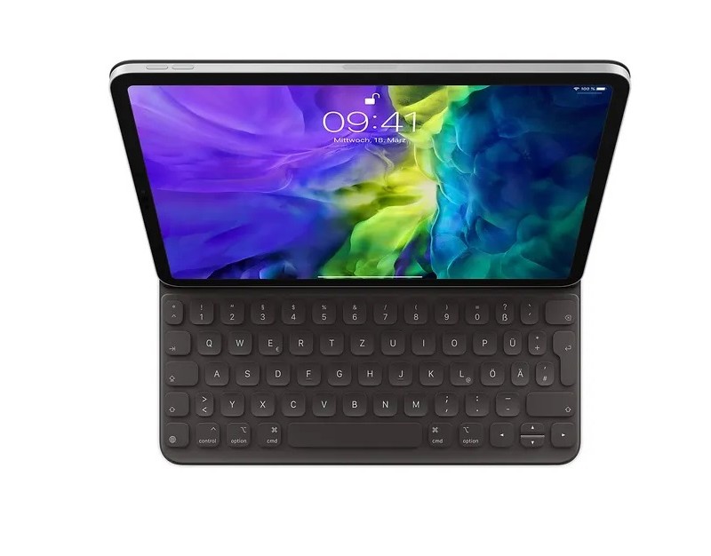 اسمارت کیبورد اپل مدل Smart Keyboard Folio مخصوص آیپد پرو 11 اینچ و آیپد ایر نسل 5 & 4