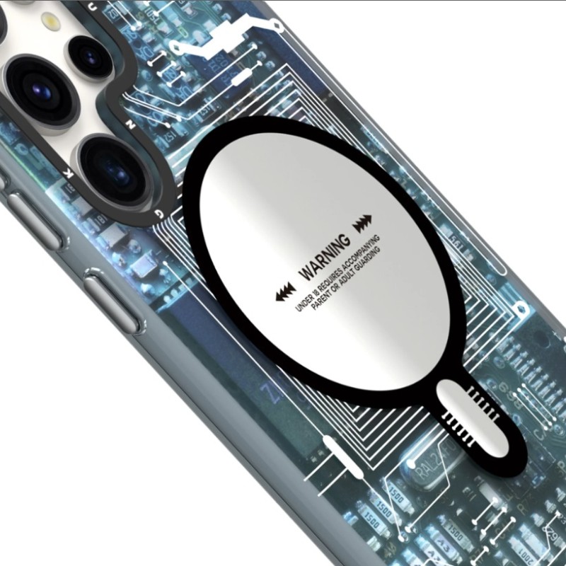 قاب اورجینال یانگ کیت مگ سیف طرح مدار Futuristic Circuit Magsafe 24 اس 24 اولترا YOUNGKIT Futuristic Circuit Magsafe-SAMSUNG Galaxy S24 ULTRA